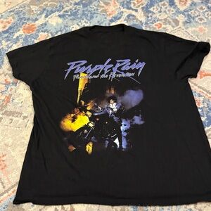 Target Black Purple Rain Graphic Tee